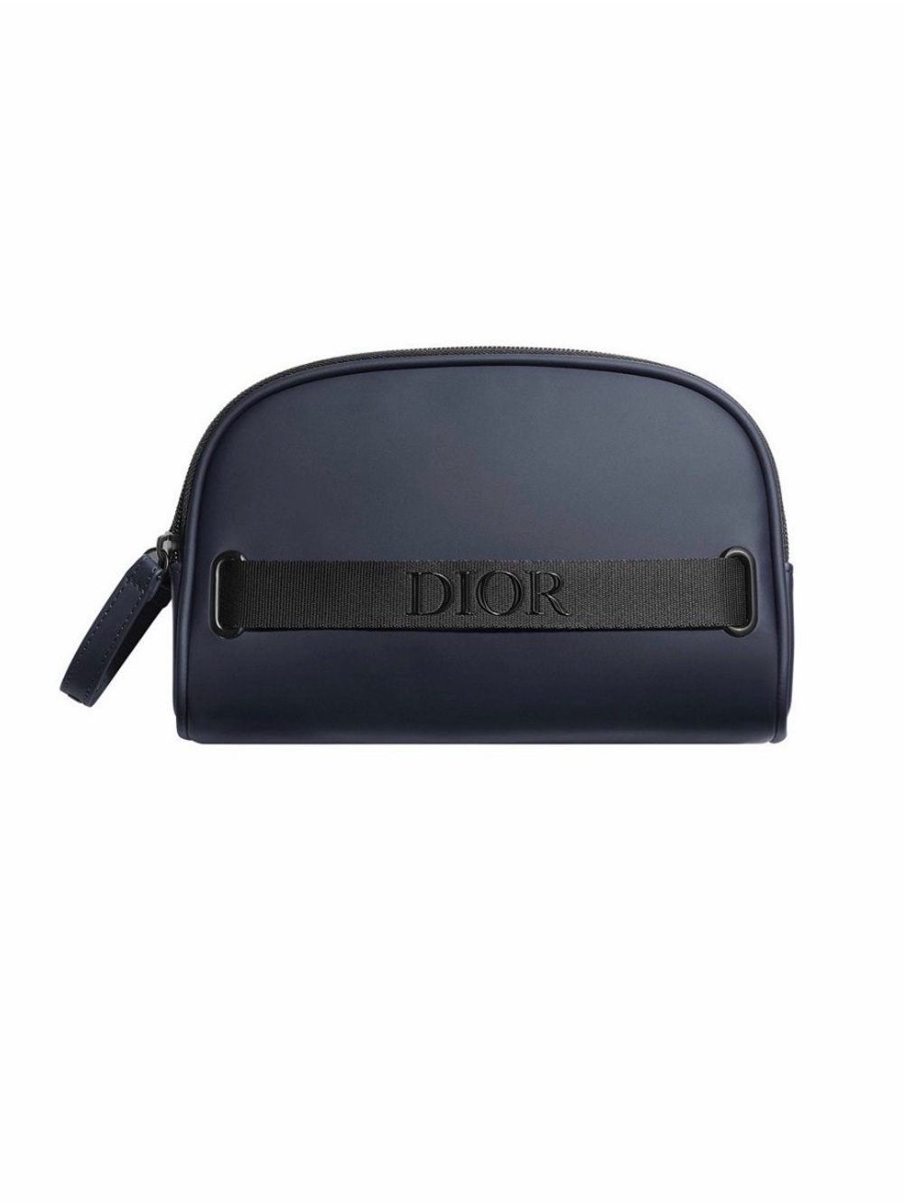 Dior Navy Leather Travel Toiletry Bag with box